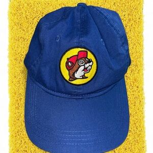 Blue Baseball Cap with Buc-ee's Beaver Patch